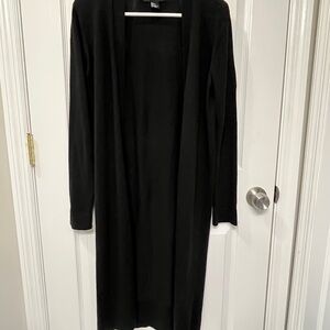 Small Black Long Cardigan